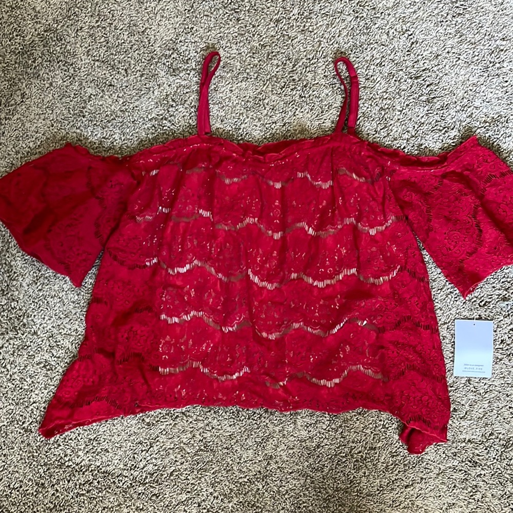 Red blouse